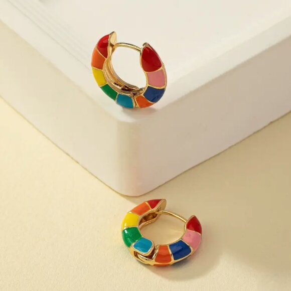 18K Becca Hoop Earrings